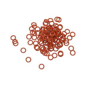 100PCS Silicone O Ring, 9mm OD 6mm ID 1.5mm Width VMQ Seal Gasket O-Rings for Wide Variety of Sealing Applications, Red