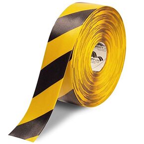 Mighty Line Diagonal Floor Tape 3 inch Yellow/Black 100' Roll