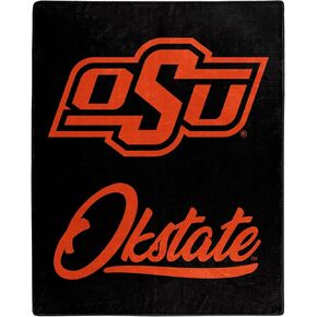Northwest NCAA Oklahoma State Cowboys Unisex-Adult Raschel Throw Blanket, 50" x 60", Signature