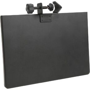 Microphone Stand Clamp-On Utility Shelf Metal Clamp-On Rack Tray Holder Microphone Stand Shelf for Mobile Phone Live Broadcast Bracket Equipment Accessory