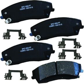 Bendix Premium SBC1306 Ceramic Front Brake Pads for Select Models Jaguar XE, Land Rover LR2, Range Evoque, MG GT, Volvo S60, S80, V40, V40 Cross Country, V60, V70, XC70, XC70