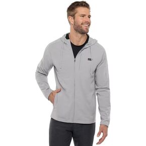 TravisMathew Annual Leave Full Zip Hoodie, Heather Grey (as1, alpha, x_l, regular, regular)