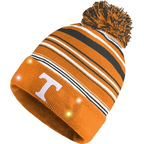 FOCO Tennessee Volunteers NCAA Horizontal Stripe Light Up Beanie