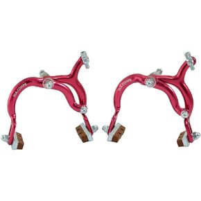 Dia Compe MX890 Side Pull Caliper Brake Set (F+R) for Old School BMX, Red, DP2512-FR
