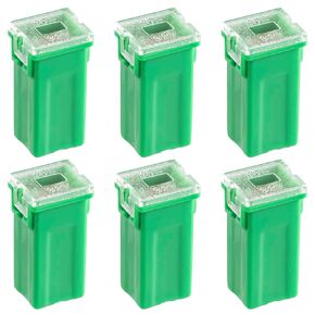 40A Square Auto Fuses 40AMP Tall Standard Profile Box Shaped Automotive Fuse for SUVs Cars Trucks Boats (Pack of 6 Pcs)