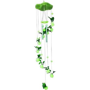 Leadigol Wind Chimes for Garden Yard, Luminous Glow in Dark Grape Wind Chimes Solar Lights Home Patio Porch Hanging Ornament Garden Decors
