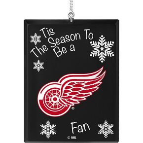 Topperscot Detroit Red Wings Official NHL Tis The Season Holiday Christmas Sign Ornament 675183