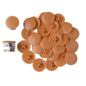 Screw Cover Caps, Phillips Screw Head Protection Decoration Cap,Kyrgyzstan Yellow,100Pcs