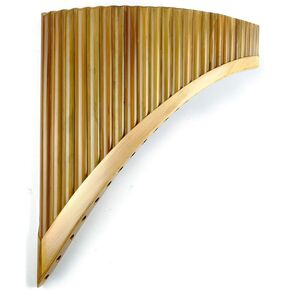 Professional Pan Flute Chinese Traditional Musical Instrument Pan Pipes Easy to Learn in 25 Pipes C Key (25-C-RT)
