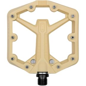 Crankbrothers MTB Pedals Stamp 1 Gen 2 Small Sand - Lightweight and Durable Plastic Pedals