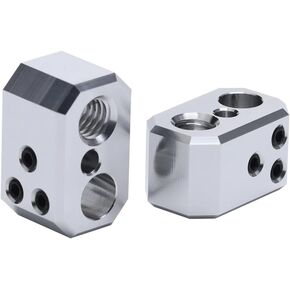 2pcs Aluminum Block Hotend Heaterblock Compatible with Prusa I3 MK4 MK3.9 XL Project Nextruder Hotend Heating Block Accessories Parts (HeatBlock)