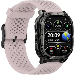 Compatible with CARBINOX Vortex bands, Silicone band with Metal Buckle Compatible with CARBINOX Vortex, X-Ranger, Vortex, Vesta, Blaze Round, Blaze S, Blaze Square Smart Watch