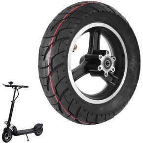 80/65-6 Scooter Tire with Hub 10" Road Tire Rubber Outer Tire for Nanrobot Joyor Zero for Electric Scooter E-Bike Mini Motor Dirt Pit Bike Motorized Scooter Air Cushion Plates Balanced Driving Bicycle