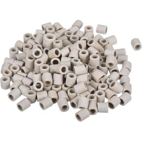 MECCANIXITY Insulated Ceramic Tube 6x9x10mm Heat Insulation Ceramic Tubing for Electric Furnace Wire, Oven, Bundle Protection, Pack of 150