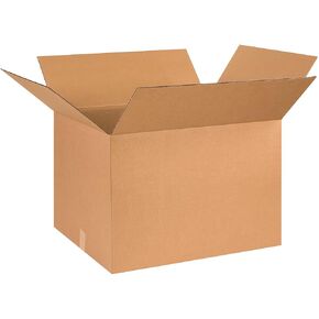 Box USA 26x20x18 مربعات مموجة ، كبيرة ، 26L × 20W × 18H ، حزمة من 10 | الشحن والتعبئة والتغليف والانتقال وعلبة التخزين للمنزل أو الأعمال التجارية ، صناديق كبيرة بالجملة بالجملة