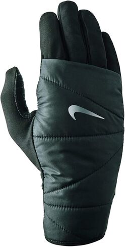 Nike Women's Quilted 2.0 Running Gloves(Black/Large) in Saudi Arabia