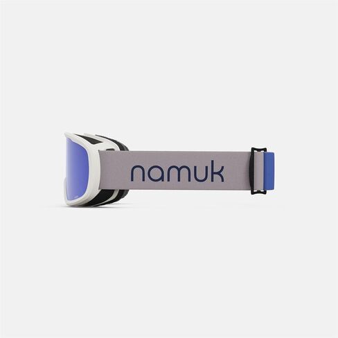 Giro Buster Kids Ski Goggles - Snowboard Goggles for Youth, Boys & Girls - Namuk Dove Grey Strap with Grey Cobalt Lens in Saudi Arabia
