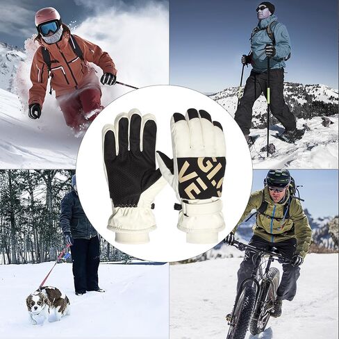 قفازات التزلج على الجليد الشتوية للنساء من RIGWARL، مقاومة للرياح ومقاومة للماء في الطقس البارد، قفازات شتوية للعمل في الهواء الطلق للنساء (أخضر) in Kuwait