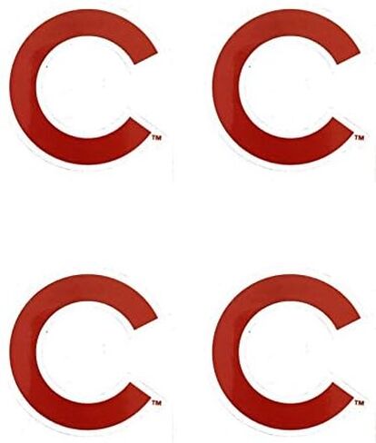 MLB 4 Chicago Cubs Team Logo Stickers Set Individual Official Major League Baseball Helmet Emblems Bears Cubbies in Kuwait