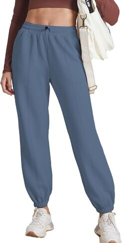 Pinspark Womens Spectionspants غير الرسمية سراويل تجريب رياضية سروال السفن السفلية سراويل صالة ناعمة مع جيوب in Kuwait