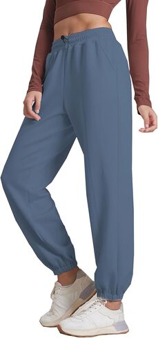 Pinspark Womens Spectionspants غير الرسمية سراويل تجريب رياضية سروال السفن السفلية سراويل صالة ناعمة مع جيوب in Kuwait