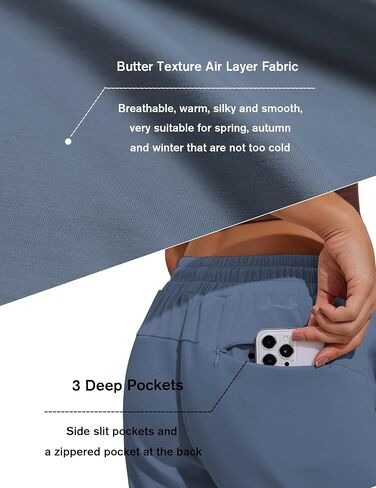Pinspark Womens Spectionspants غير الرسمية سراويل تجريب رياضية سروال السفن السفلية سراويل صالة ناعمة مع جيوب in Kuwait