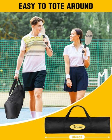 Pickleball Net with Wheels, Pickle Ball Net Portable Outdoor with 22ft Regulation Size Net, Court Markers, Durable Frame PE Knited Pickleball Practice Net System for Backyard Driveway in Saudi Arabia