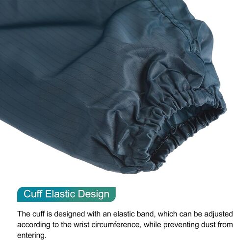 MECCANIXITY ESD Lab Coat Anti Static Clothing with Cuff Lapel Collar Wear Uniform Work for Men Women in Saudi Arabia