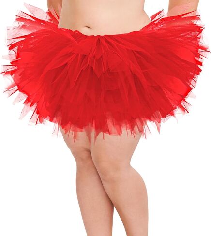5 Layers Plus Size Tutu Skirts for Women Extra Large Tulle Skirt 80s Adult Tutu Skirts Tutus Halloween Costumes in Saudi Arabia