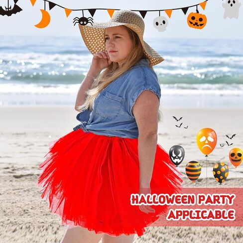 5 Layers Plus Size Tutu Skirts for Women Extra Large Tulle Skirt 80s Adult Tutu Skirts Tutus Halloween Costumes in Saudi Arabia