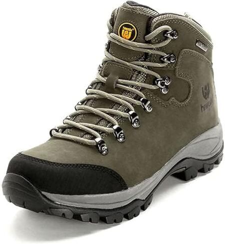 hiwalk Men's Waterproof Hiking Boots Breathable All-Terrain Lightweight Ankle Boots Trekking Working Climbing Shoes in Saudi Arabia