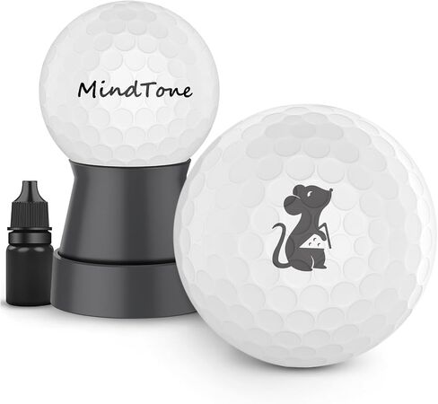 Golf Ball Stamper with Refillable Permanent Ink - Golf Ball Stamp Marker to Identify Golf Balls - Golfing Accessories Reusable Golf Ball Marking Tool Great Gifts for Men and Women Golfers in Saudi Arabia