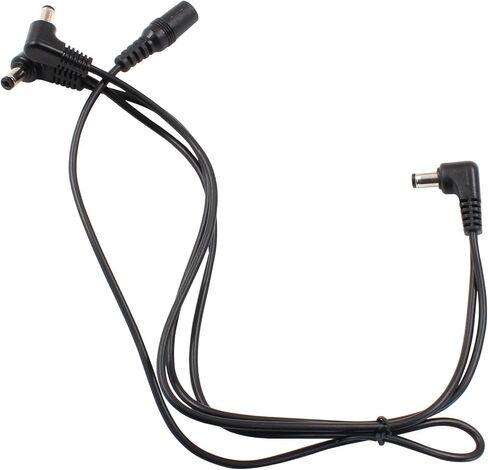 Piutouyar من 1 إلى 3 طريق كابل دواسة تأثير الجيتار ، دواسة الغيتار الأسود Daisy سلسلة كابل كابل سلك مزود برأس المنحنى لتوصيل محول DC 9V in Kuwait