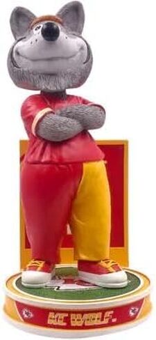 KC Wolf (Kansas City Chiefs) Mascot Hero Series NFL Bobblehead by FOCO in Saudi Arabia