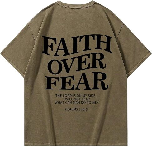 Men's Graphic Tees Drop Shoulder Crew Neck Loose Letter Print Tshirt Vintage Short Sleeve Summer Tops in Saudi Arabia