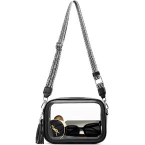 Clear Bag for Stadium Events, Clear Purse Stadium Approved Crossbody Bag for Concerts Sports Festivals Events Women