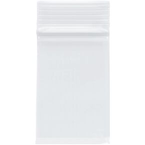 2" x 3" (Case of 1,000), 4 Mil Heavy Duty Plastic Reclosable Zipper Bags