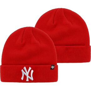 47 MLB Unisex-Adult Primary Logo Cuffed Knit Primary Logo Alternate Beanie Hat Cold Weather Hat, One Size in Kuwait