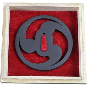 Handmade Sword - Iron Alloy Samurai Sword Tsuba, with Wooden Box, for Katana Wakizashi Swords