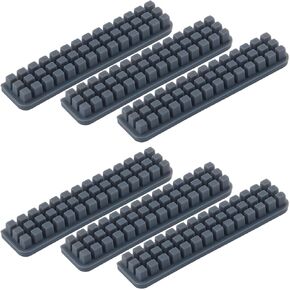 فرشاة فوهة السيليكون 6pcs لـ Bambu Lab A1 ، فرش الطابعة ثلاثية الأبعاد ذاتية ، استبدال فرشاة تنظيف الفوهة المقاومة للحرارة ، ليست مناسبة لمختبر الخيزران A1 Mini- رمادي