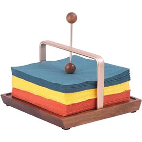 Wooden Napkin Holder, Napkin Holder for Table and Kitchen, Farmhouse Kitchen Napkin Holder for Table, Wooden Napkin Holder with Weighted Arm