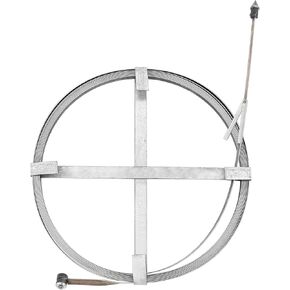 Blulu Flat Sewer Rod 3/4" x 50' Adjustable Grip Handle Plumbing Snake Gray Drain Augers for Dredge Sewers Wells and Various Outdoor Pipes
