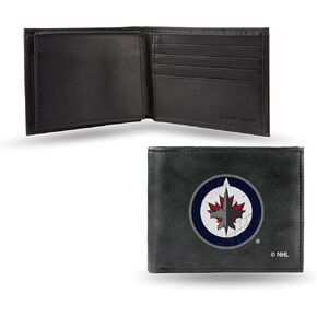 Rico Industries Embroidered Leather Billfold Wallet