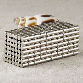 150 Pieces 3x4mm Small Cylinder Disc Multi-use Refrigerator Magnets for Office,Whiteboard, Fridge, Science, Crafts, Art, Projects
