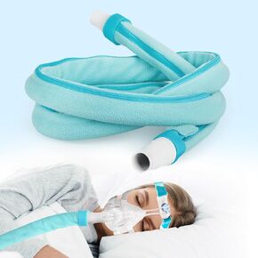 IKSTAR CPAP Hose Cover 6ft [Upgrade]- Full Zippered Insulator Wrap Prevent Rainouts - CPAP Tube Cover Compatible with All Tubing -100% Skin Safe Quality - Soft Fabric Wrap No More Condensation
