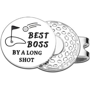 Boss Gifts for Women Men Stocking Stuffers for Boss Appreciation Gifts for Women Men Manager Gifts for Women Work Anniversary Golf Ball Marker Hat Clip Gifts for Boss Lady Golf Lover Boss Gifts