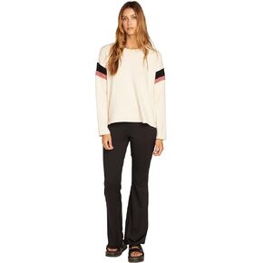 Volcom Women's Lived In Lounge Crew Neck Fleece Sweatshirt