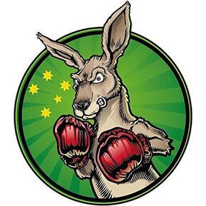 Zirni Kangaroo Funny Sport Boxing Sticker Decal Design