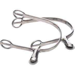 Centaur Stainless Steel Side Rowel SpurBk/Wh