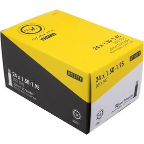 Sunlite Utili-T Standard Schrader Valve Tubes, 24 x 1.50-1.95" / 35mm, Black